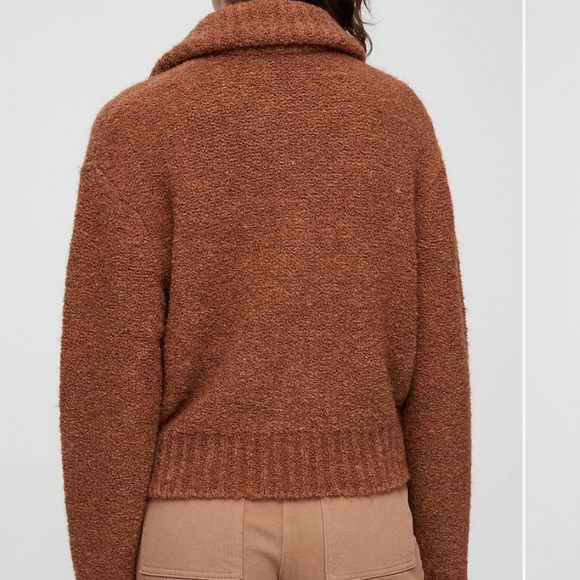 Aritzia Wilfred Marilyn Sweater in Copper Brown - Picture 5 of 9